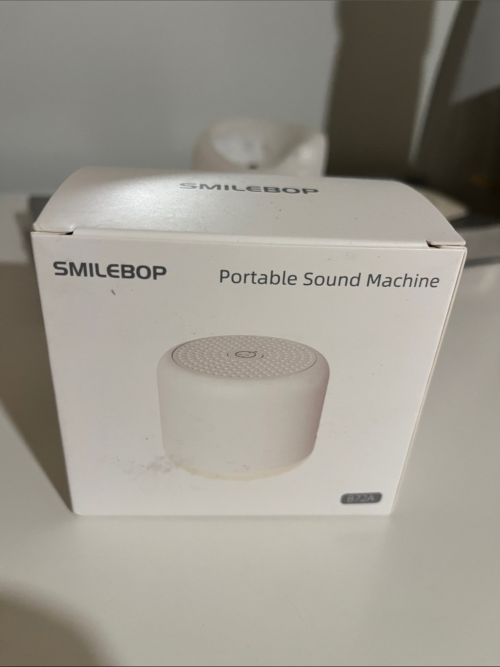 New in Box: White Portable Sound Machine - Compact Travel Speaker